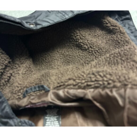 Avirex Jacket Men's Medium 8 Black Puffer Lined Hooded Embroidered Logo - Picture 11 of 16